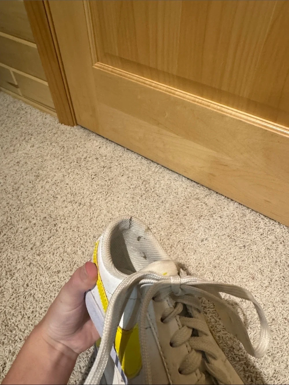 Yellow Nike blazers